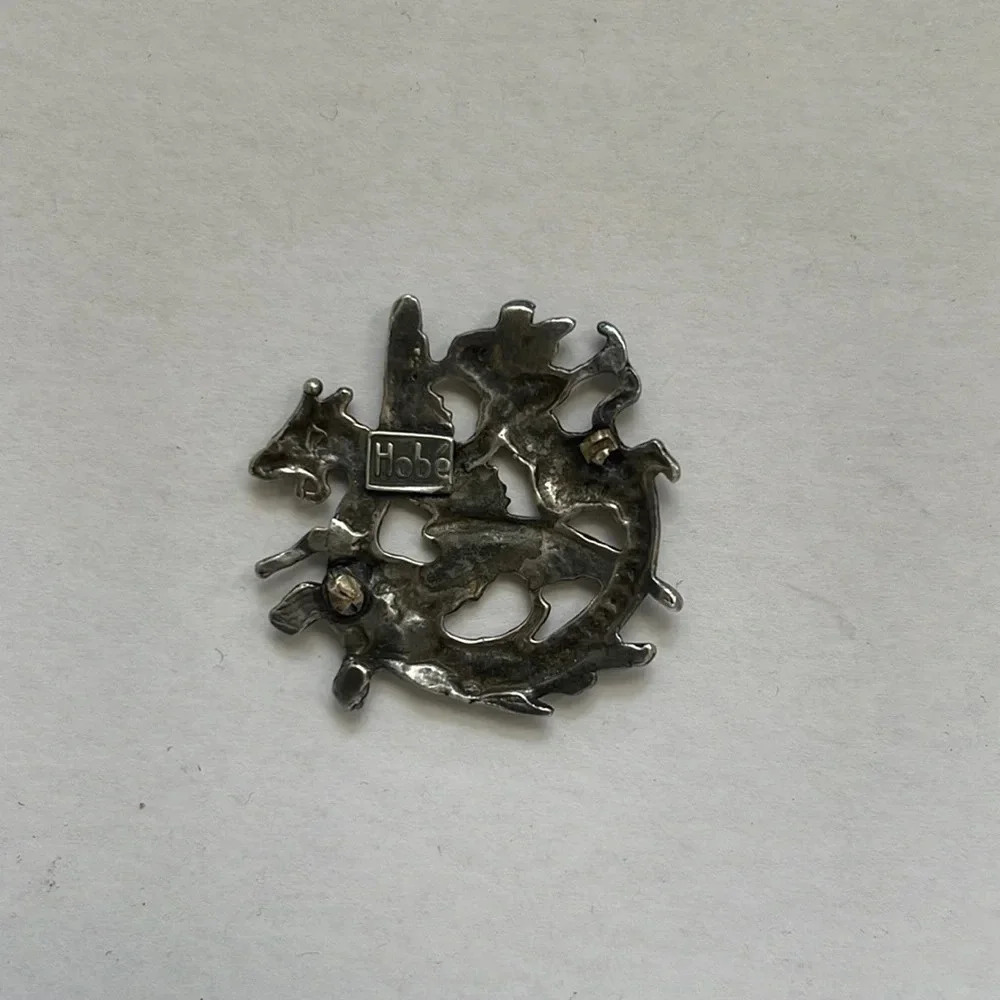 Vintage HOBE dragon brooch - Picture 2 of 3